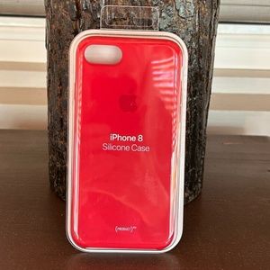 Apple iPhone 8 Red Silicone Case VGUC